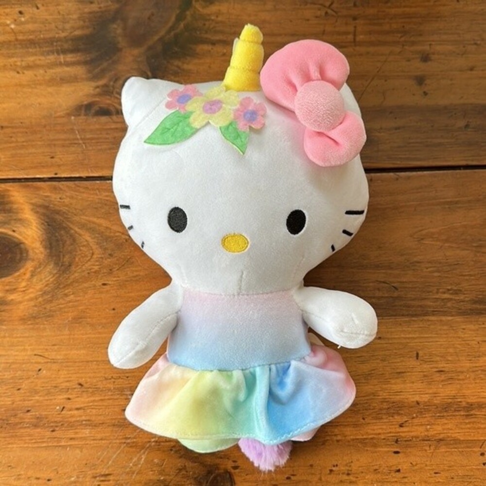 Hello Kitty Sanrio Unicorn 12" Pastels Blur Dress Stuffed Animal Plush Toy
